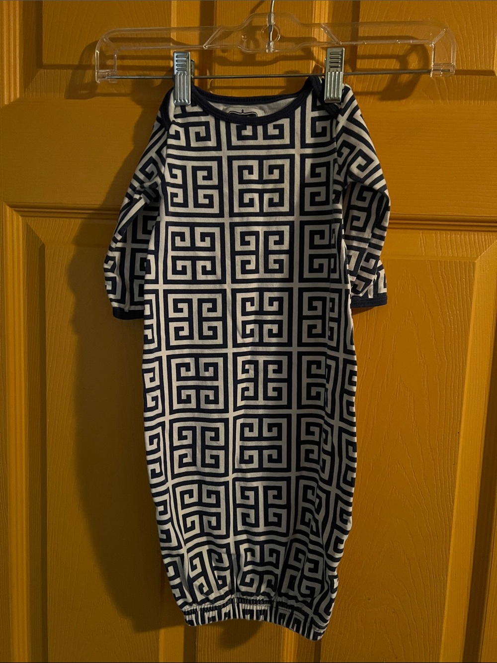 0-6 MONTHS MUD PIE GEOMETRIC BABY GOWN